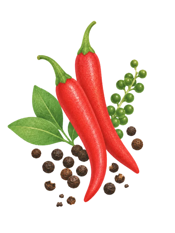 Piment de Cayenne & Poivre